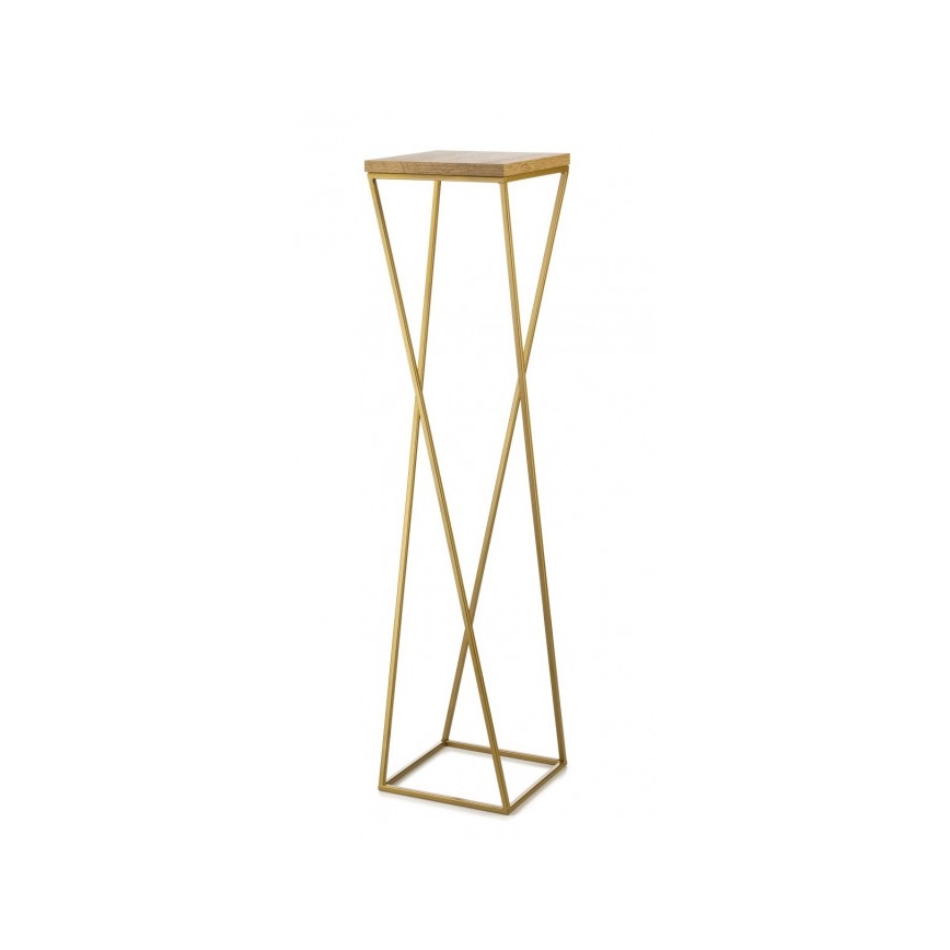 Soporte para flores LOFT 100x24 cm dorado/marrón