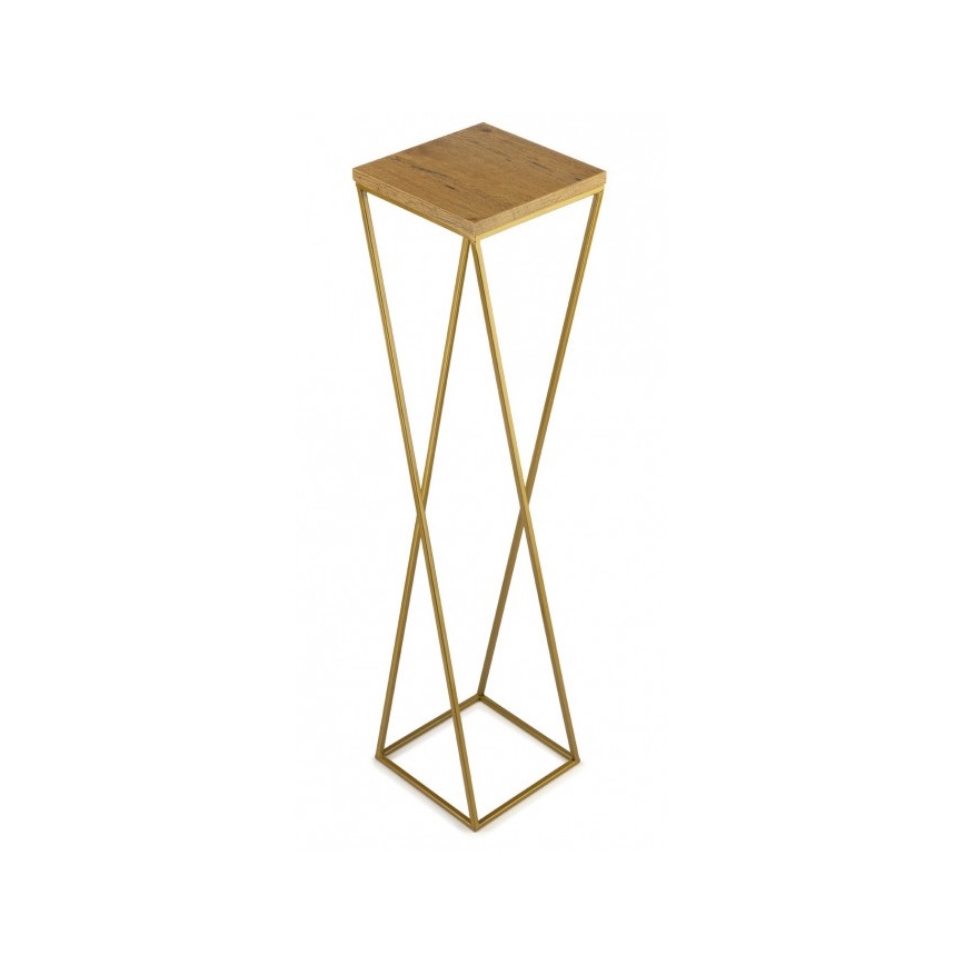 Soporte para flores LOFT 100x24 cm dorado/marrón