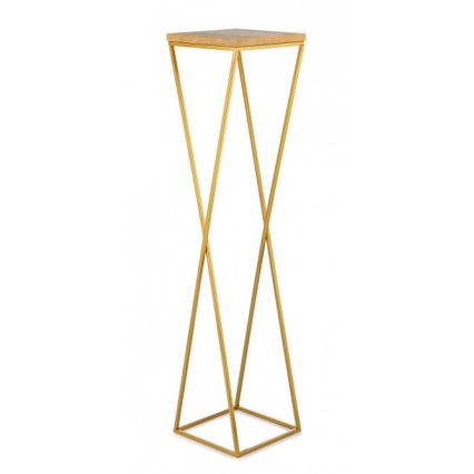 Soporte para flores LOFT 100x24 cm dorado/marrón