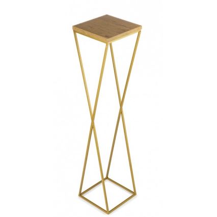 Soporte para flores LOFT 100x24 cm dorado/marrón