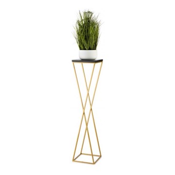 Soporte para flores LOFT 100x24 cm dorado/negro