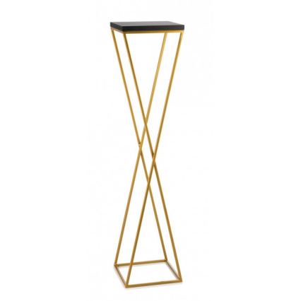 Soporte para flores LOFT 100x24 cm dorado/negro