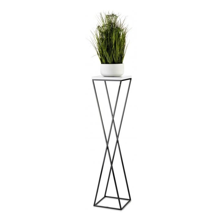 Soporte para flores LOFT 100x24 cm negro/blanco