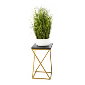 Soporte para flores LOFT 40x24 cm dorado/negro