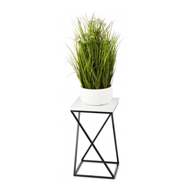Soporte para flores LOFT 40x24 cm negro/blanco