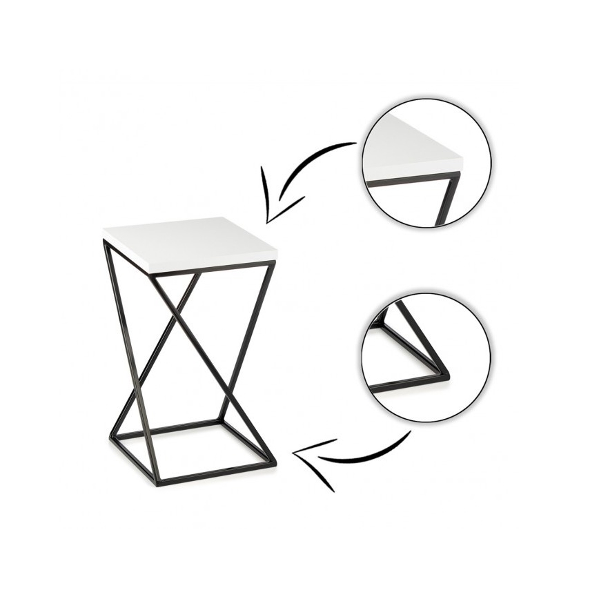 Soporte para flores LOFT 40x24 cm negro/blanco