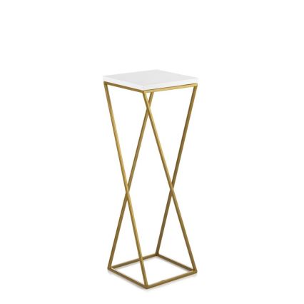 Soporte para flores LOFT 70x24 cm color dorado/blanco