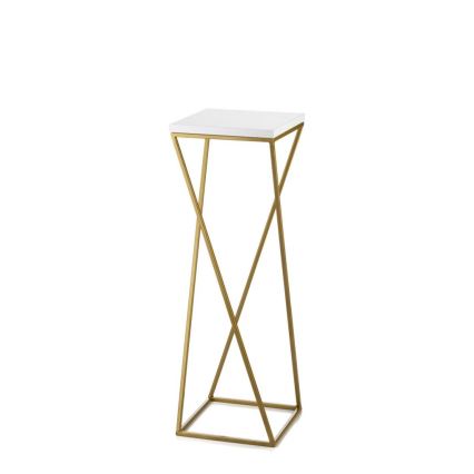 Soporte para flores LOFT 70x24 cm color dorado/blanco