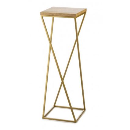 Soporte para flores LOFT 70x24 cm dorado/marrón