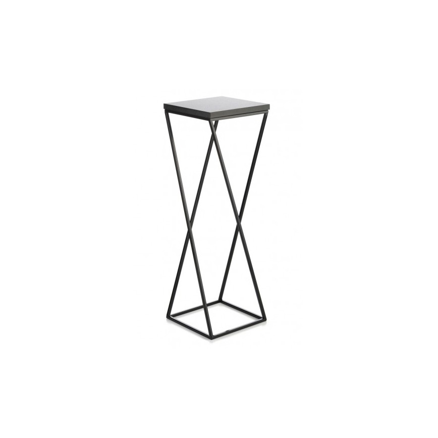 Soporte para flores LOFT 70x24 cm negro