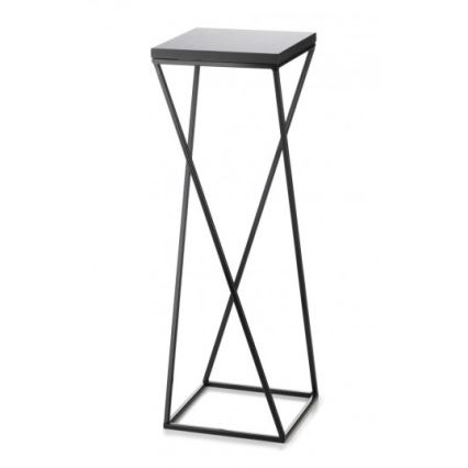 Soporte para flores LOFT 70x24 cm negro