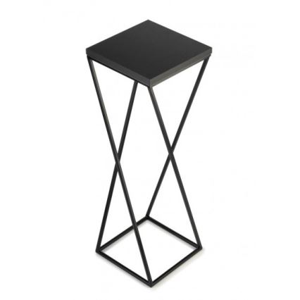 Soporte para flores LOFT 70x24 cm negro