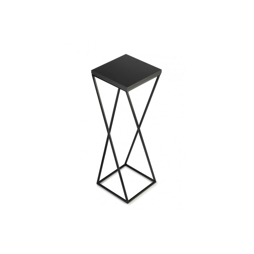 Soporte para flores LOFT 70x24 cm negro