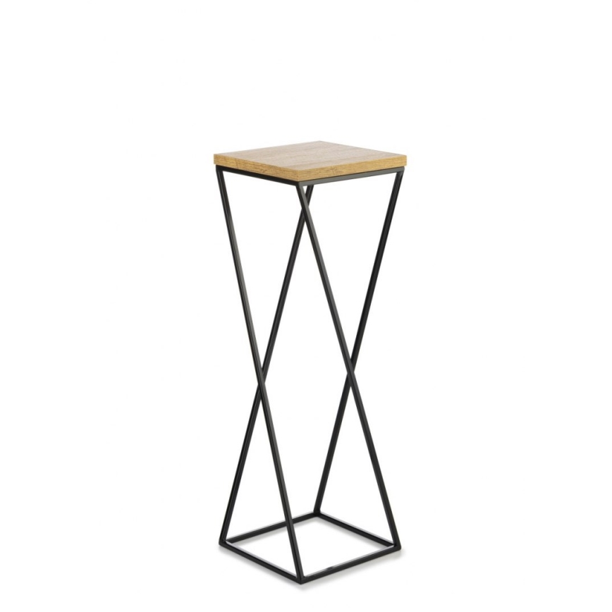 Soporte para flores LOFT 70x24 cm negro/marrón