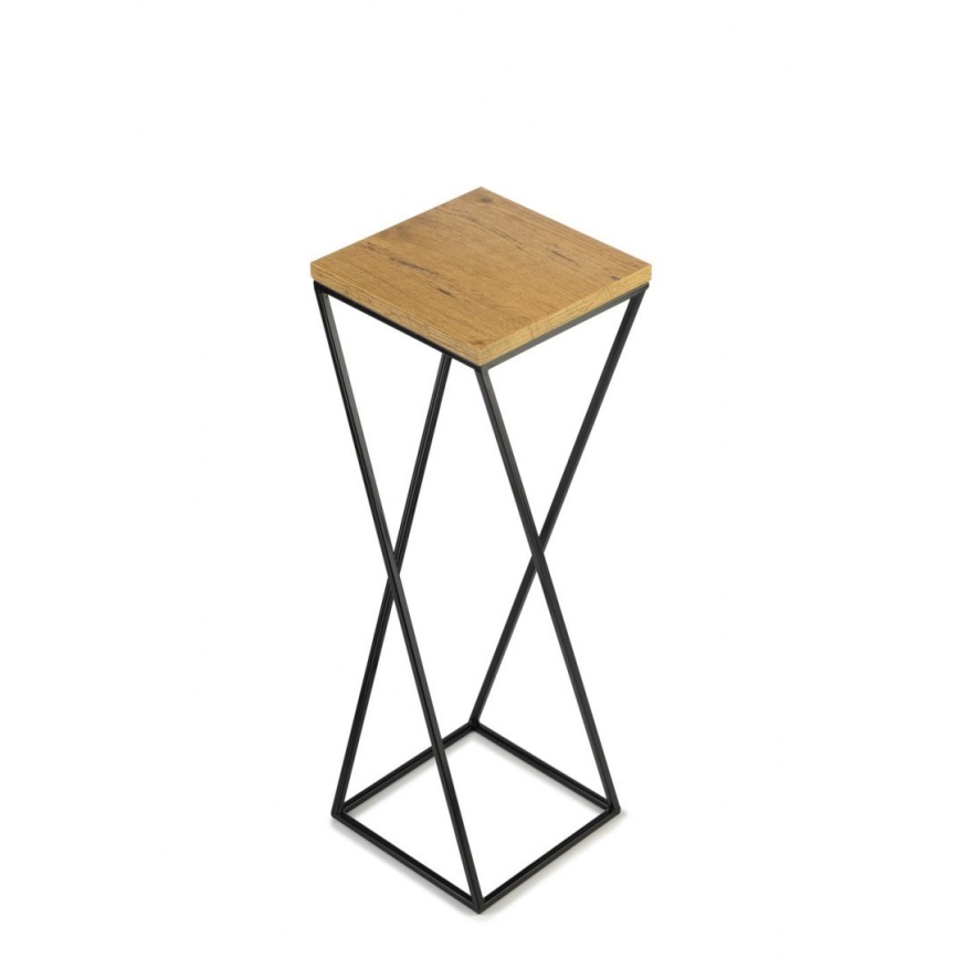 Soporte para flores LOFT 70x24 cm negro/marrón