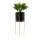 Soporte para flores NILA 32,5x13 cm negro/dorado