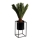 Soporte para flores RING 40x23 cm negro
