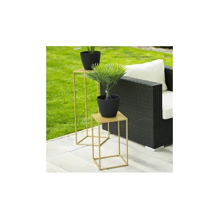 Soporte para plantas 40x24 cm dorado