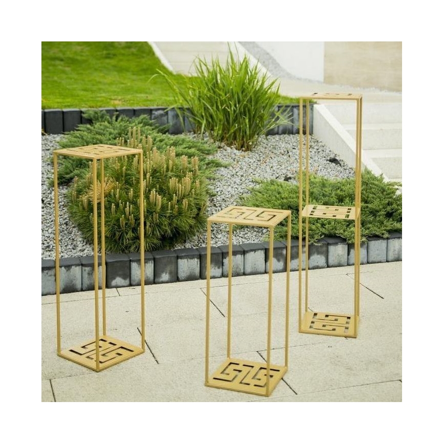 Soporte para plantas 60x24 cm dorado