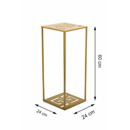 Soporte para plantas 60x24 cm dorado