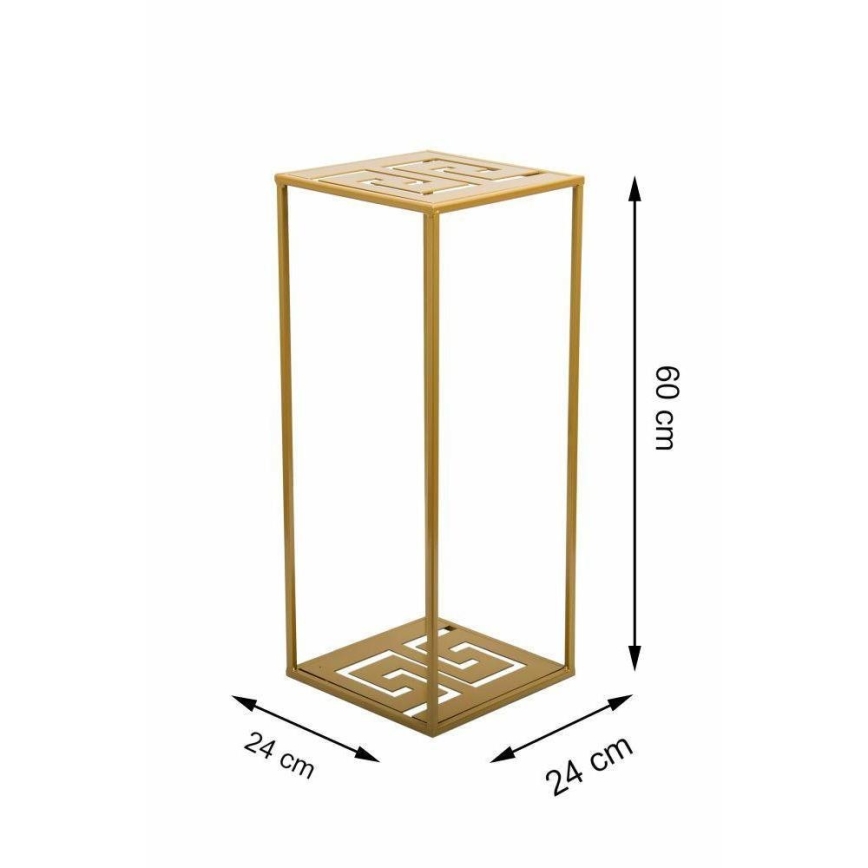 Soporte para plantas 60x24 cm dorado