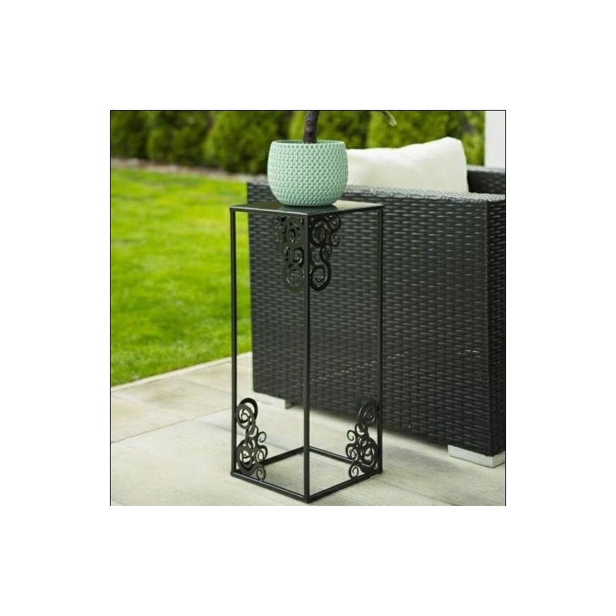 Soporte para plantas 60x24 cm negro