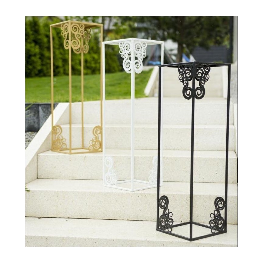 Soporte para plantas 60x24 cm negro