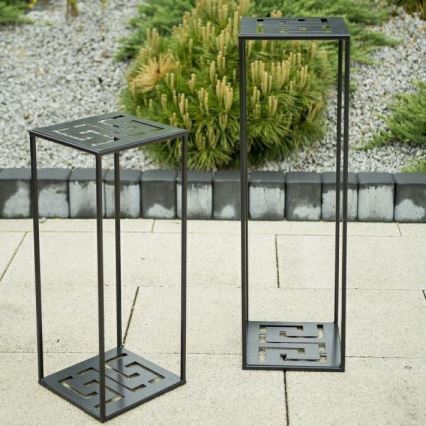 Soporte para plantas 60x24 cm negro