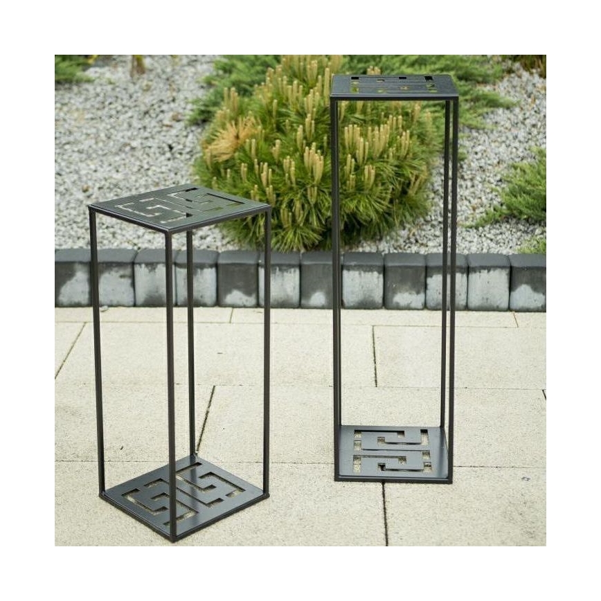 Soporte para plantas 60x24 cm negro