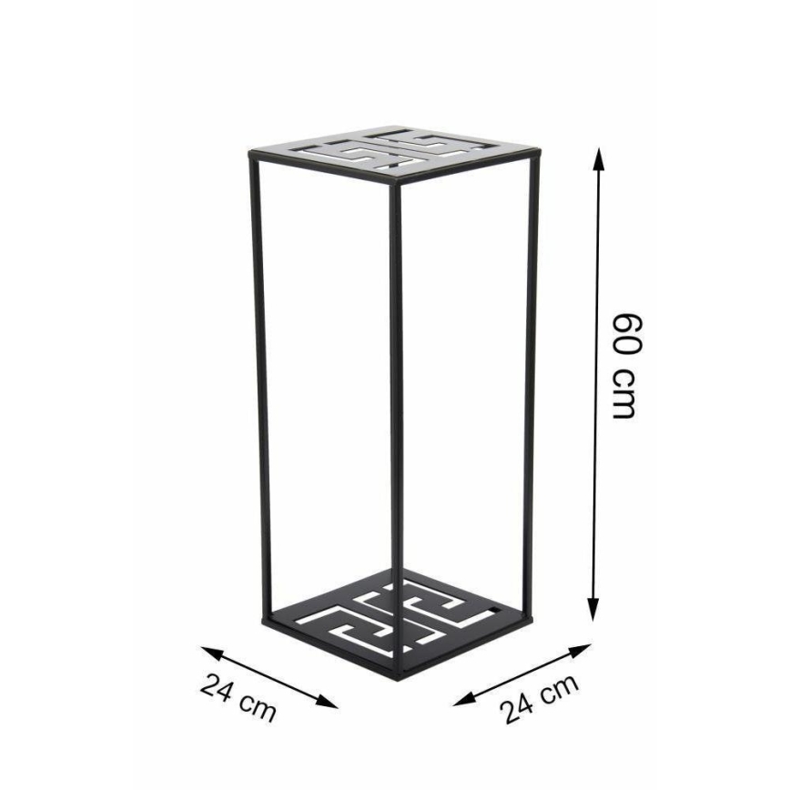Soporte para plantas 60x24 cm negro