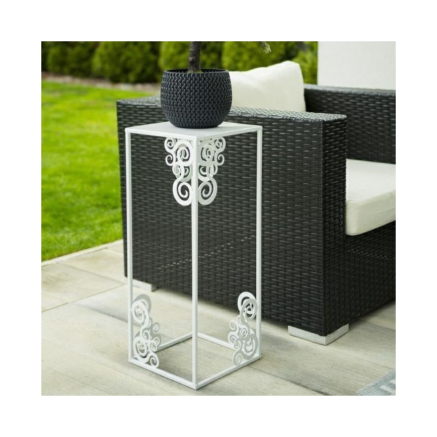 Soporte para plantas 80x24 cm blanco