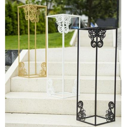 Soporte para plantas 80x24 cm blanco