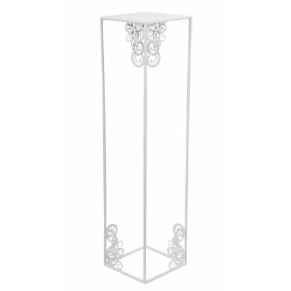 Soporte para plantas 80x24 cm blanco