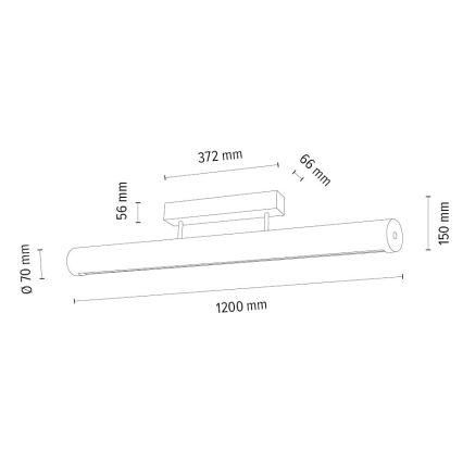 Plafón LED regulable CONOR LED/34,5W/230V roble – FSC Certificado