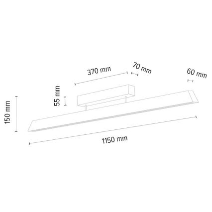 Lámpara de techo LED regulable DEROTT 3xLED/14W/230V roble – FSC Certificado