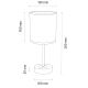Lámpara de mesa BENITA 1xE27/60W/230V 30 cm marrón/roble – FSC Certificado