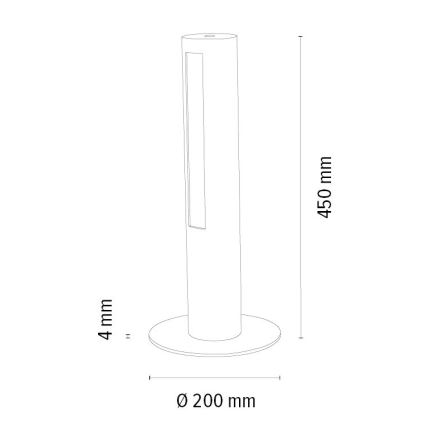 Lámpara de mesa LED regulable CONOR LED/9W/230V roble – FSC Certificado