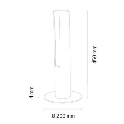 Lámpara de mesa LED regulable CONOR LED/9W/230V roble – FSC Certificado