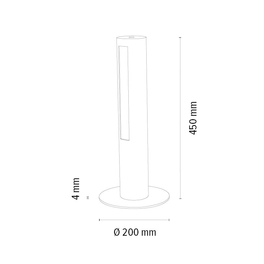 Lámpara de mesa LED regulable CONOR LED/9W/230V roble – FSC Certificado