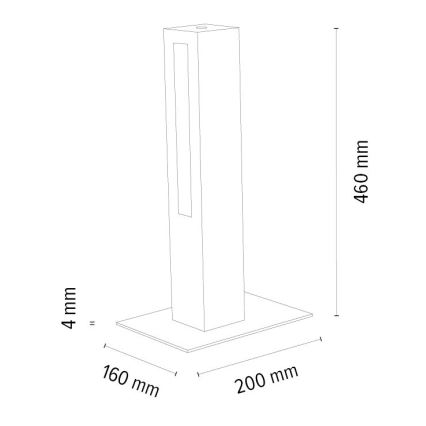 Lámpara de mesa LED regulable LEON LED/9W/230V roble – FSC Certificado