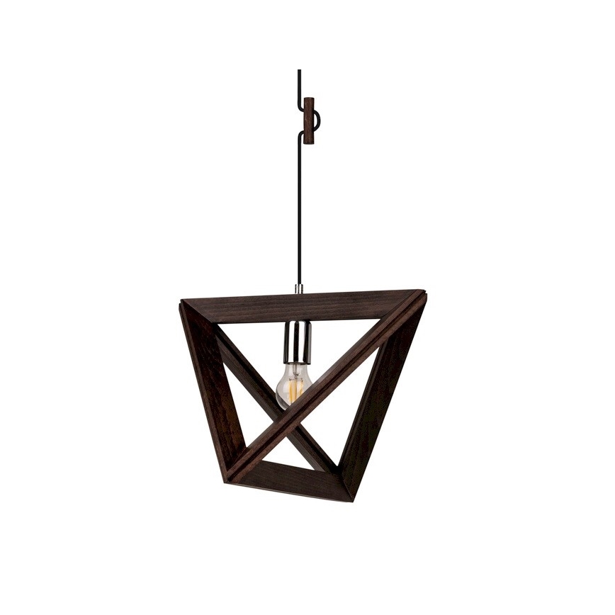 Lámpara colgante TRIGONON 1xE27/60W/230V - Certificado FSC