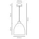 Lámpara de araña sobre cable 1xE27/60W/230V – Certificado FSC
