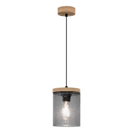 Lámpara colgante MONSUN 1xE27/60W/230V pino