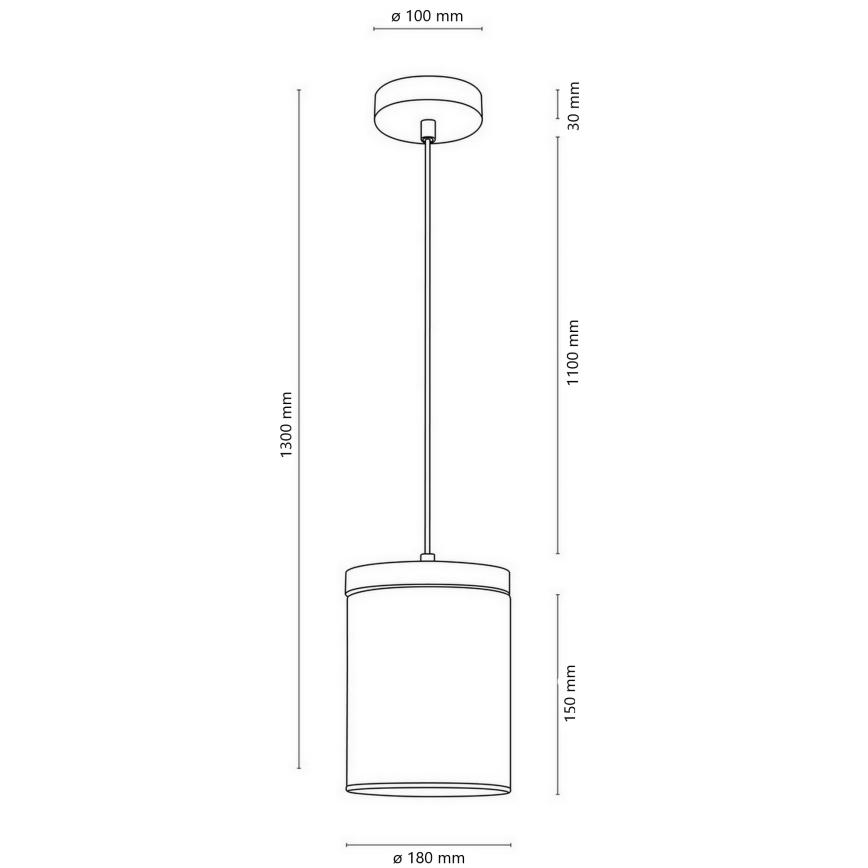 Lámpara colgante MONSUN 1xE27/60W/230V pino