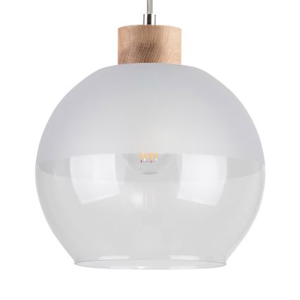 Lámpara colgante ALESSANDRO 1xE27/60W/230V roble