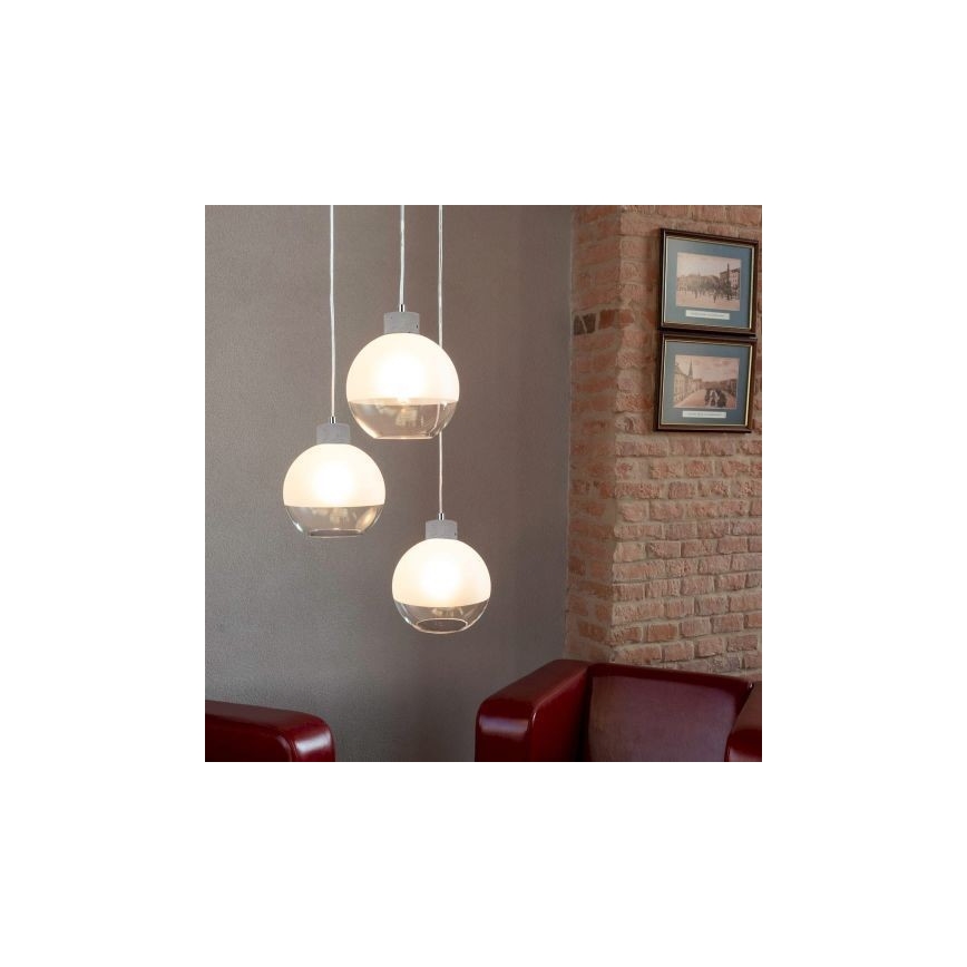 Lámpara colgante FRESH 3xE27/60W/230V - Certificado FSC
