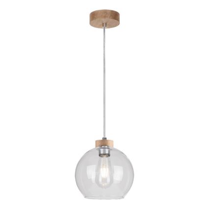 Lámpara colgante LAGUNA 1xE27/60W/230V roble