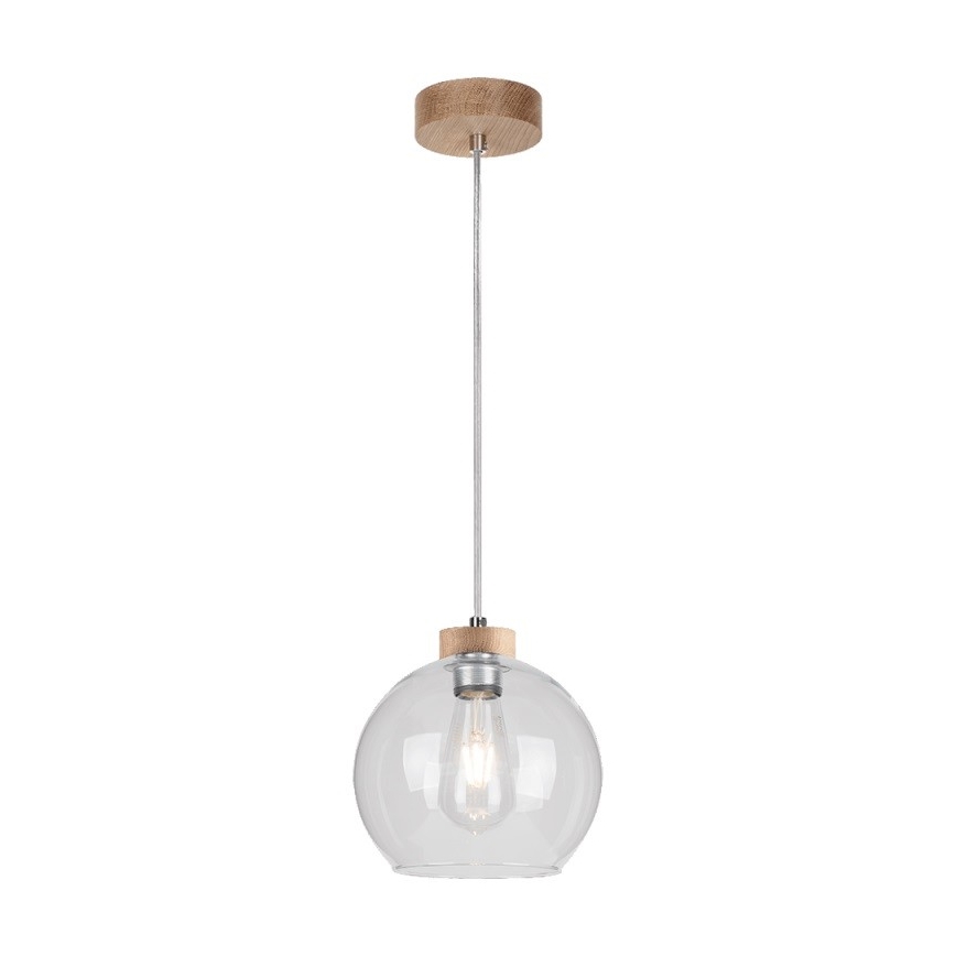 Lámpara colgante LAGUNA 1xE27/60W/230V roble