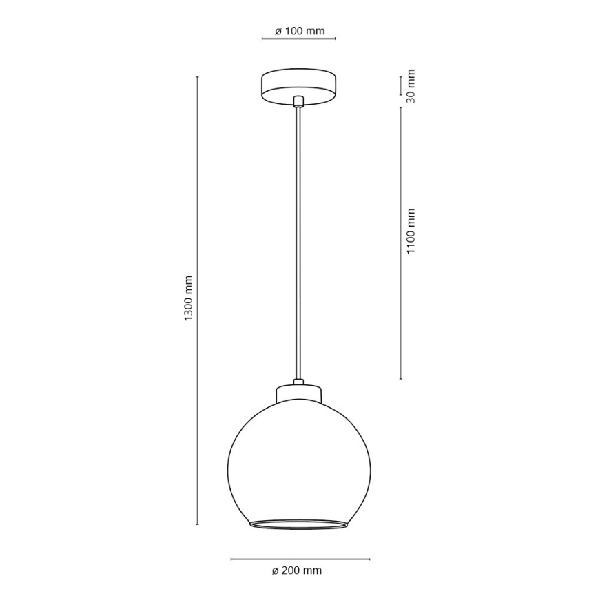 Lámpara colgante LAGUNA 1xE27/60W/230V roble