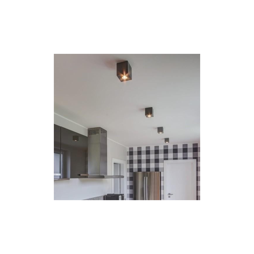 Plafón CONCRETEDREAM 1xGU10/6W/230V hormigón - Certificado FSC